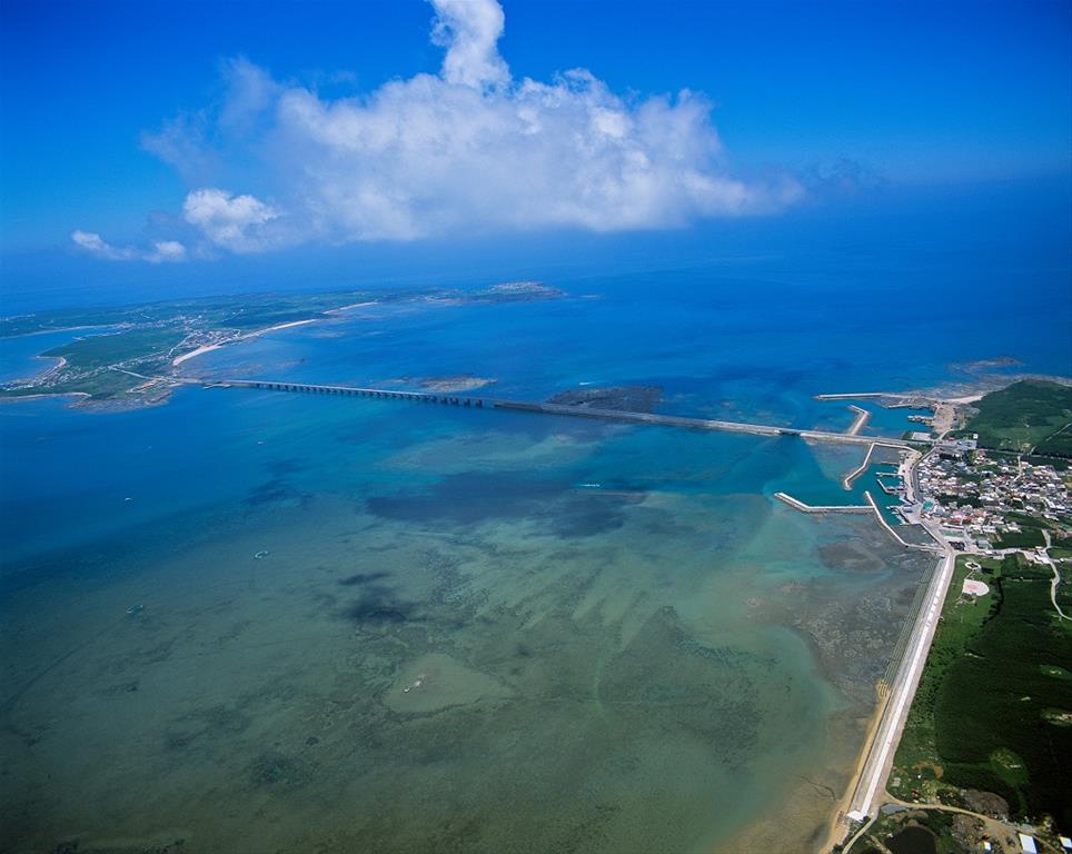 Penghu Great Bridge aerial photography