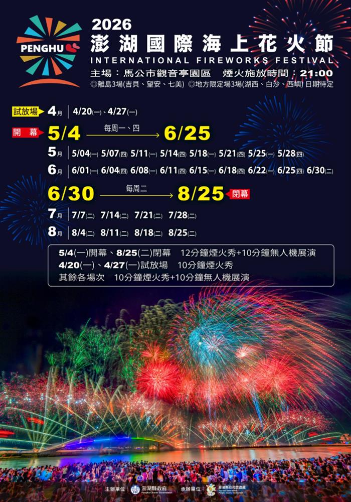 2026年澎湖國際海上花火節