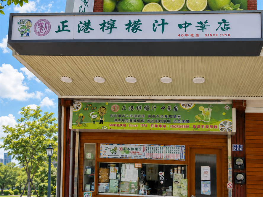 劉正港檸檬汁中華店