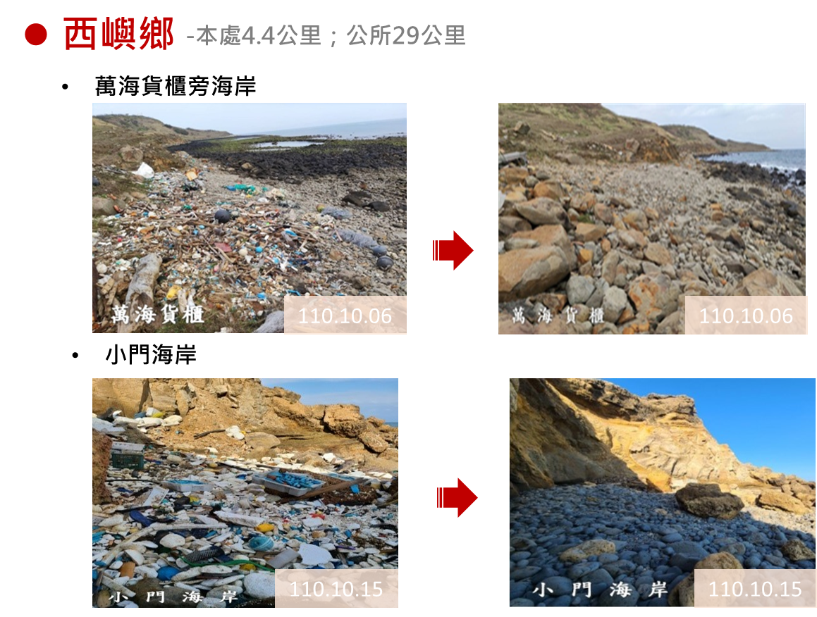 西嶼鄉定期清理狀況