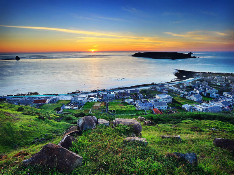東嶼坪夕照